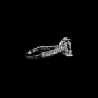 Elongated Cushion 3D Pave Lab Diamond Engagement Ring (3.91cts Total, 3.06cts Centre)