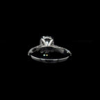 Elongated Cushion 3D Pave Lab Diamond Engagement Ring (3.91cts Total, 3.06cts Centre)