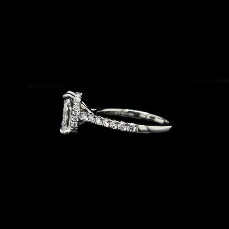 Elongated Cushion Lab Diamond Engagement Ring (2.55cts Total, 2.03cts Centre)