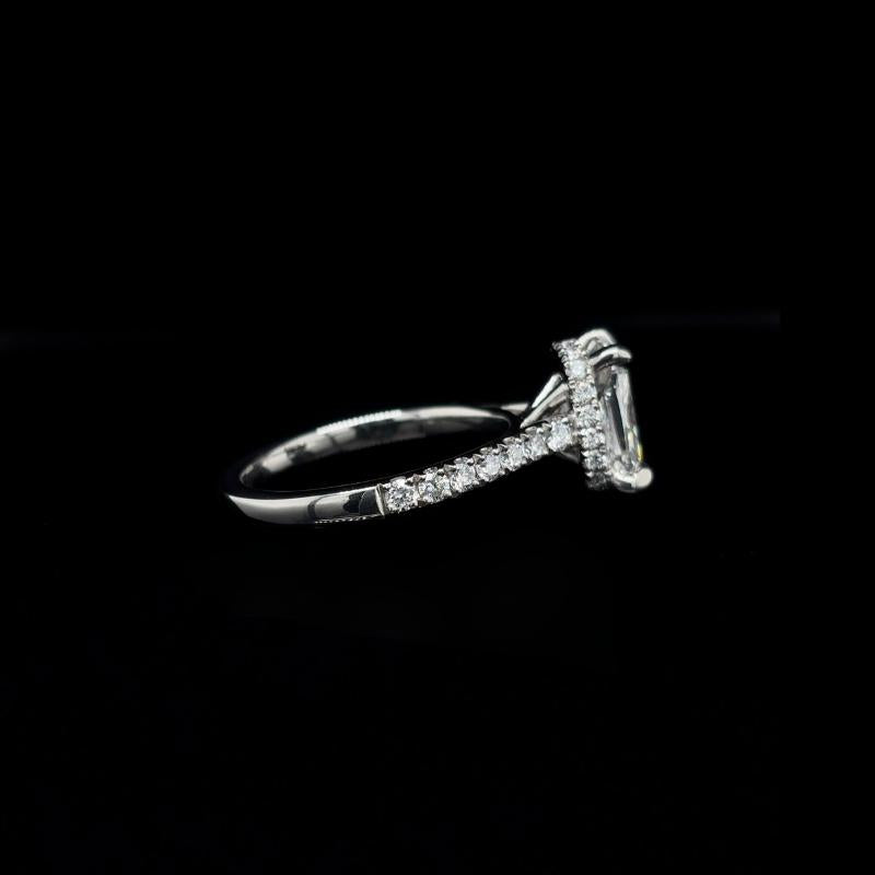 Elongated Cushion Lab Diamond Engagement Ring (2.55cts Total, 2.03cts Centre)