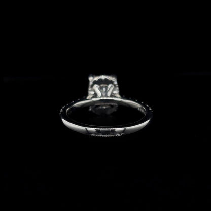 Elongated Cushion Lab Diamond Engagement Ring (2.55cts Total, 2.03cts Centre)