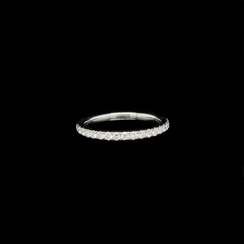 Microset Lab Diamond Wedding Band front view