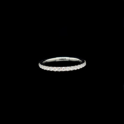 Microset Lab Diamond Wedding Band front view