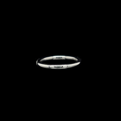 Microset Lab Diamond Wedding Band back view. 