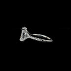 Oval Crossover Split Shank Lab Diamond Engagement Ring (3.48cts Total, 3.01cts Centre)