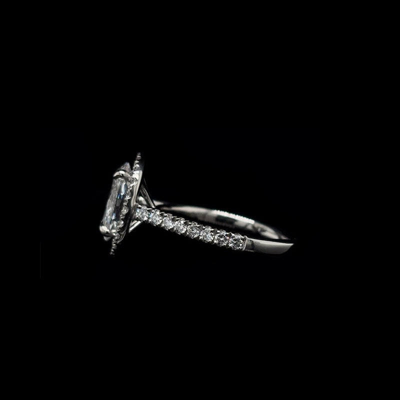Oval Halo Lab Diamond Engagement Ring (2.67cts Total, 2.03cts Centre)