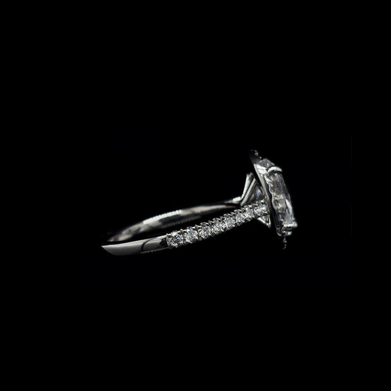 Oval Halo Lab Diamond Engagement Ring (2.67cts Total, 2.03cts Centre)