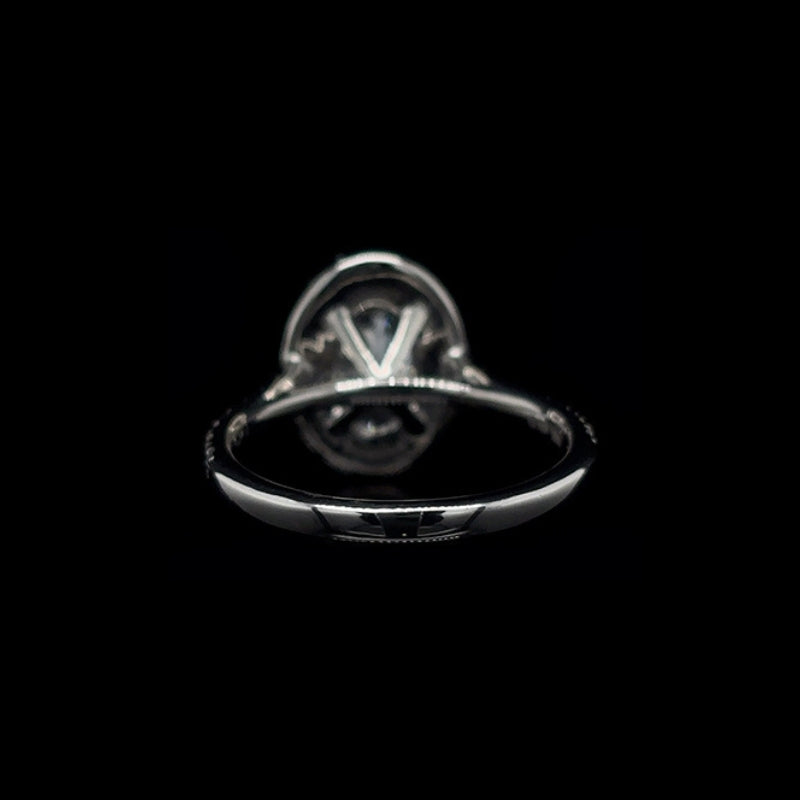 Oval Halo Lab Diamond Engagement Ring (2.67cts Total, 2.03cts Centre)