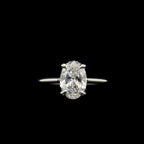Oval Lab Diamond Engagement Ring (1.69cts Total, 1.53ct Centre)