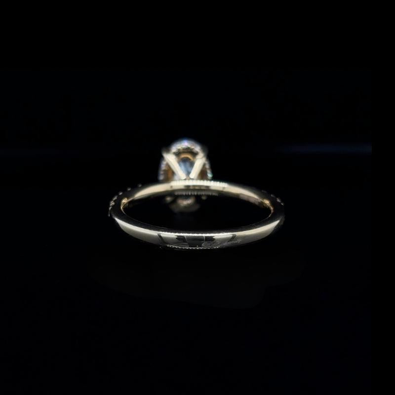 Oval Lab Diamond Engagement Ring (2.00cts Total, 1.54cts Centre)
