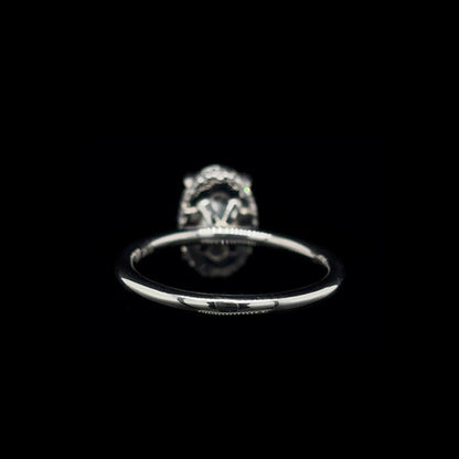 Oval Lab Diamond Engagement Ring (2.18cts Total, 2.02cts Centre)