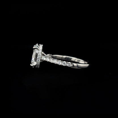 Oval Lab Diamond Engagement Ring (2.67cts Total, 2.07cts Centre)