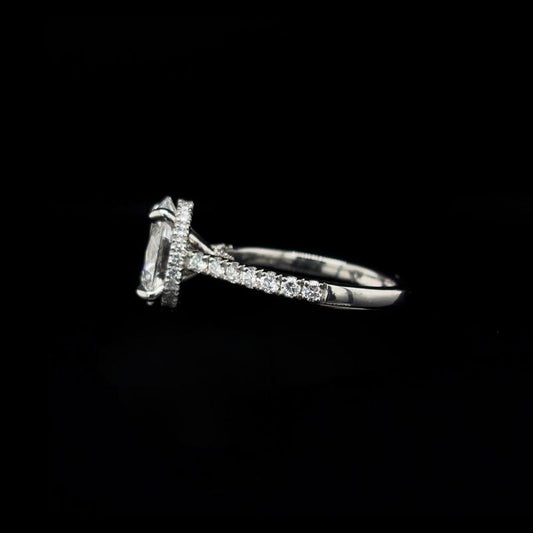 Oval Lab Diamond Engagement Ring (2.67cts Total, 2.07cts Centre)