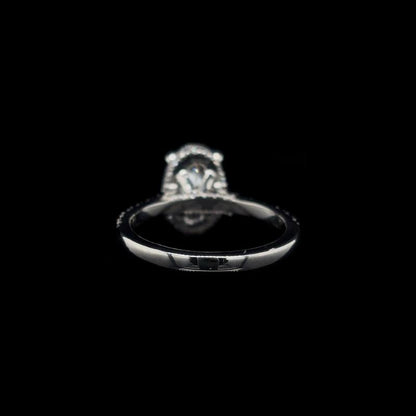 Oval Lab Diamond Engagement Ring (2.67cts Total, 2.07cts Centre)