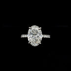 Oval Lab Diamond Engagement Ring (4.58cts Total, 4.06cts Centre)