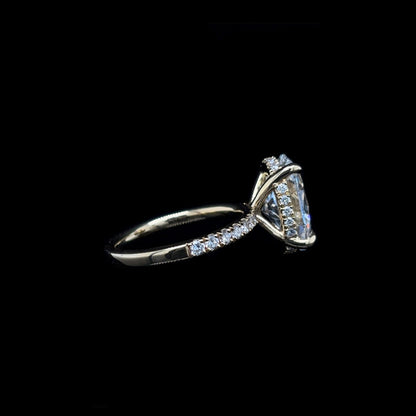 Oval Lab Diamond Engagement Ring (4.60cts Total, 4.05cts Centre)