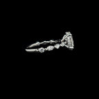 Oval Marquise Lab Diamond Engagement Ring (1.96ct Total, 1.54ct Centre)