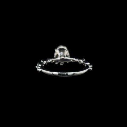 Oval Marquise Lab Diamond Engagement Ring (1.96ct Total, 1.54ct Centre)