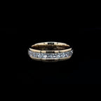 Princess Channel Set Lab Diamond Wedding Band (1.35ct Total)