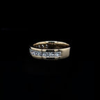 Princess Channel Set Lab Diamond Wedding Band (1.35ct Total)