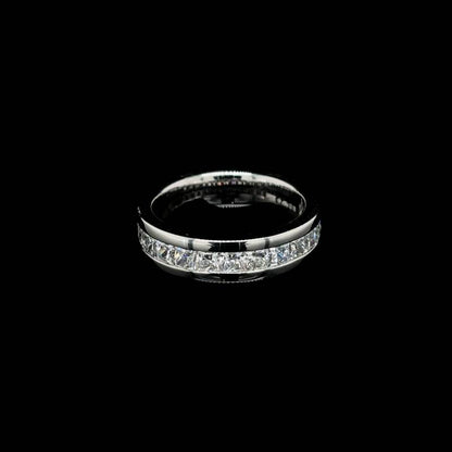 Princess Channel Set Lab Diamond Wedding Band (1.42ct Total)