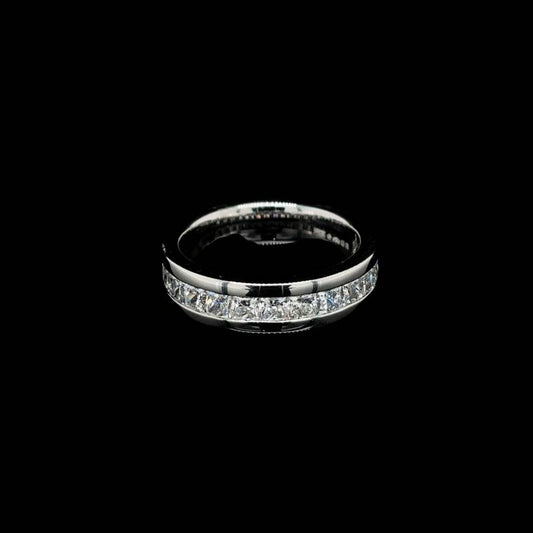 Princess Channel Set Lab Diamond Wedding Band (1.42ct Total)