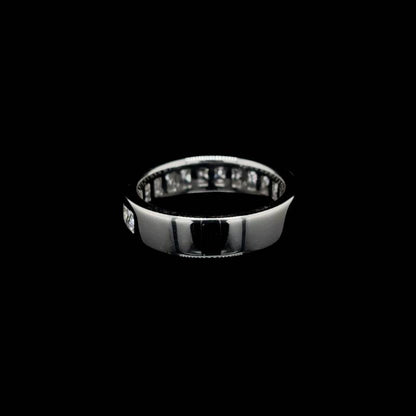 Princess Channel Set Lab Diamond Wedding Band (1.42ct Total)