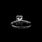 Radiant 3D Pave Lab Diamond Engagement Ring (3.30cts Total, 2.52cts Centre)