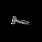 Radiant 3D Pave Lab Diamond Engagement Ring (3.95cts Total, 3.08cts Centre)
