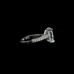 Radiant 3D Pave Lab Diamond Engagement Ring (3.95cts Total, 3.08cts Centre)