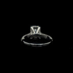 Radiant 3D Pave Lab Diamond Engagement Ring (3.95cts Total, 3.08cts Centre)