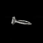 Radiant Halo Lab Diamond Engagement Ring (1.66ct Total, 1.08ct Centre)