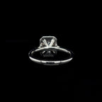Radiant Halo Lab Diamond Engagement Ring (1.66ct Total, 1.08ct Centre)