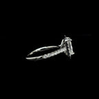 Radiant Halo Lab Diamond Engagement Ring (2.18cts Total, 1.56ct Centre)
