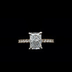 Radiant Lab Diamond Engagement Ring (2.00cts Total, 1.54ct Centre)