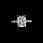 Radiant Lab Diamond Engagement Ring (3.60cts Total, 3.09cts Centre)