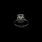Radiant Pave Halo Split Shank Lab Diamond Engagement Ring (3.09cts Total, 2.07cts Centre)