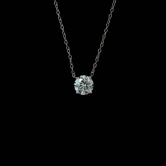 Round Brilliant Lab Diamond Pendant (1.00ct Centre)
