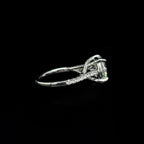 Round Cross Over Lab Diamond Engagement Ring (3.60cts Total, 3.05cts Centre)