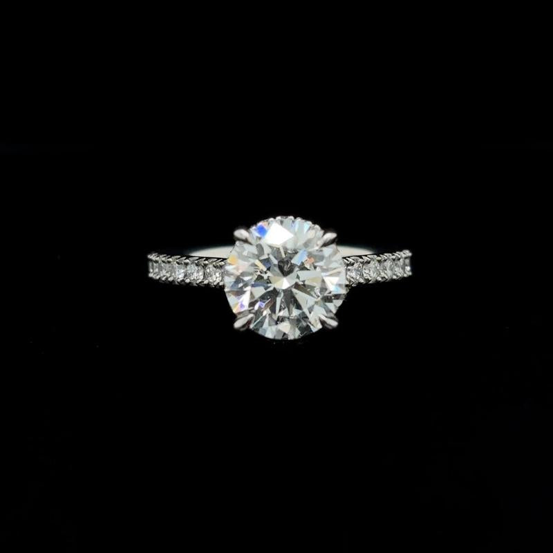 Round Lab Diamond Engagement Ring (2.57cts Total, 2.08cts Centre)