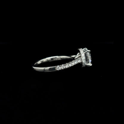 Round Lab Diamond Engagement Ring (2.57cts Total, 2.08cts Centre)