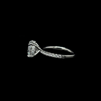 Round Lab Diamond Engagement Ring (3.00cts Total, 2.50cts Centre)