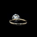 Round Lab Diamond Engagement Ring (3.47cts Total, 3.02cts Centre)