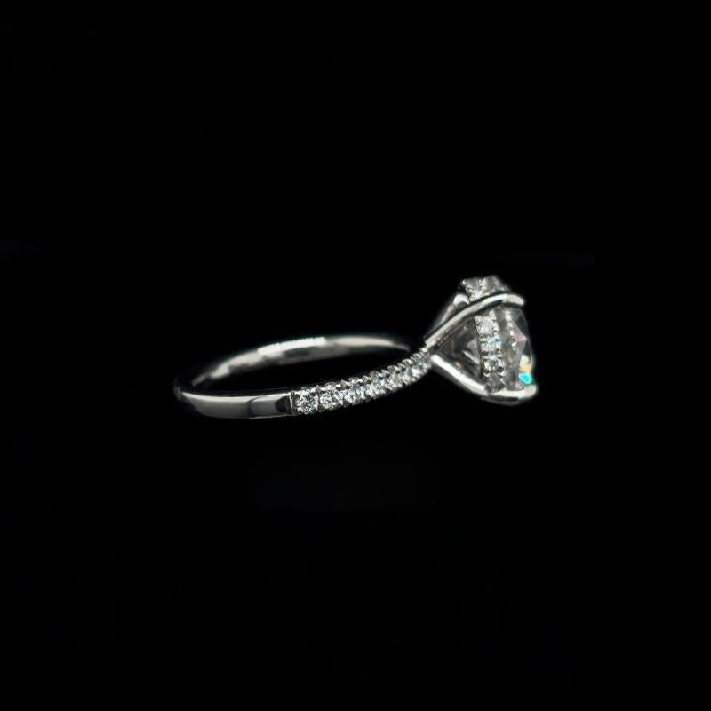 Round Lab Diamond Engagement Ring (4.54cts Total, 4.04cts Centre)