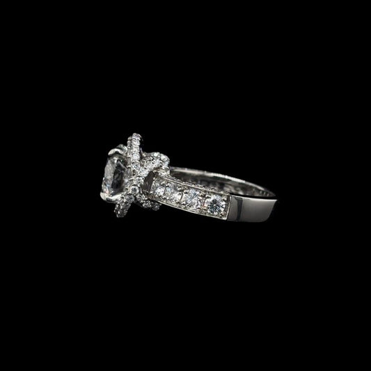 Round Lab Diamond Engagement Ring (4.85cts Total, 3.07cts Centre)
