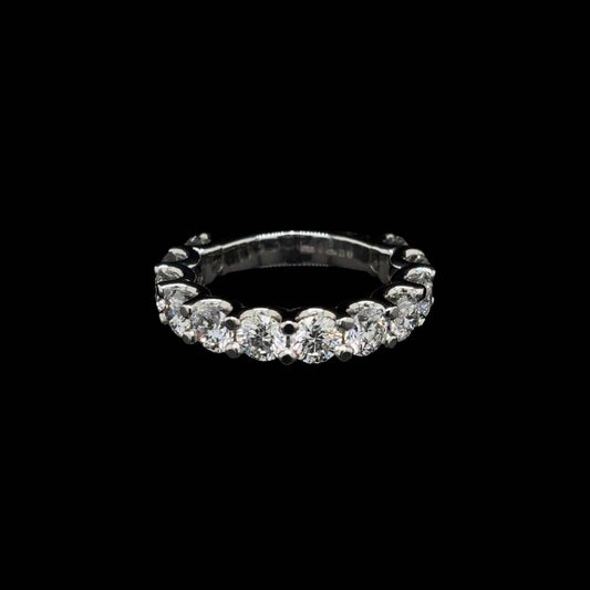 Round Lab Diamond Wedding Band (2.96cts Total)