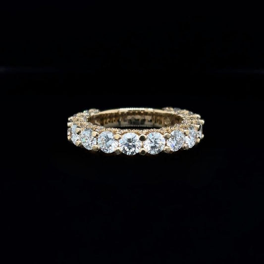 Round Lab Diamond Wedding Band (3.07cts Total)