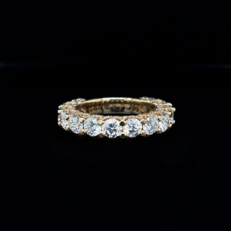 Round Lab Diamond Wedding Band (3.51cts Total)