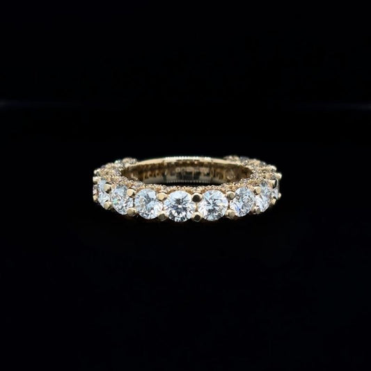 Round Lab Diamond Wedding Band (3.51cts Total)