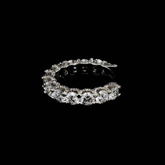 Round Lab Diamond Wedding Band (3.51cts Total)